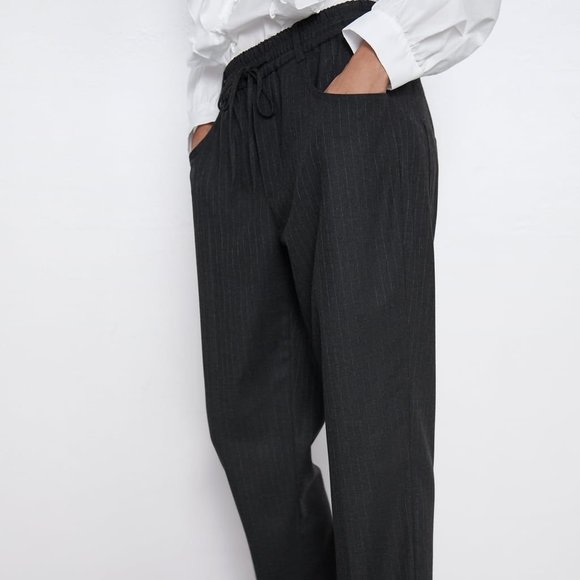 NWOT Zara Easy Pajama Pinstripe Pants - Picture 2 of 7